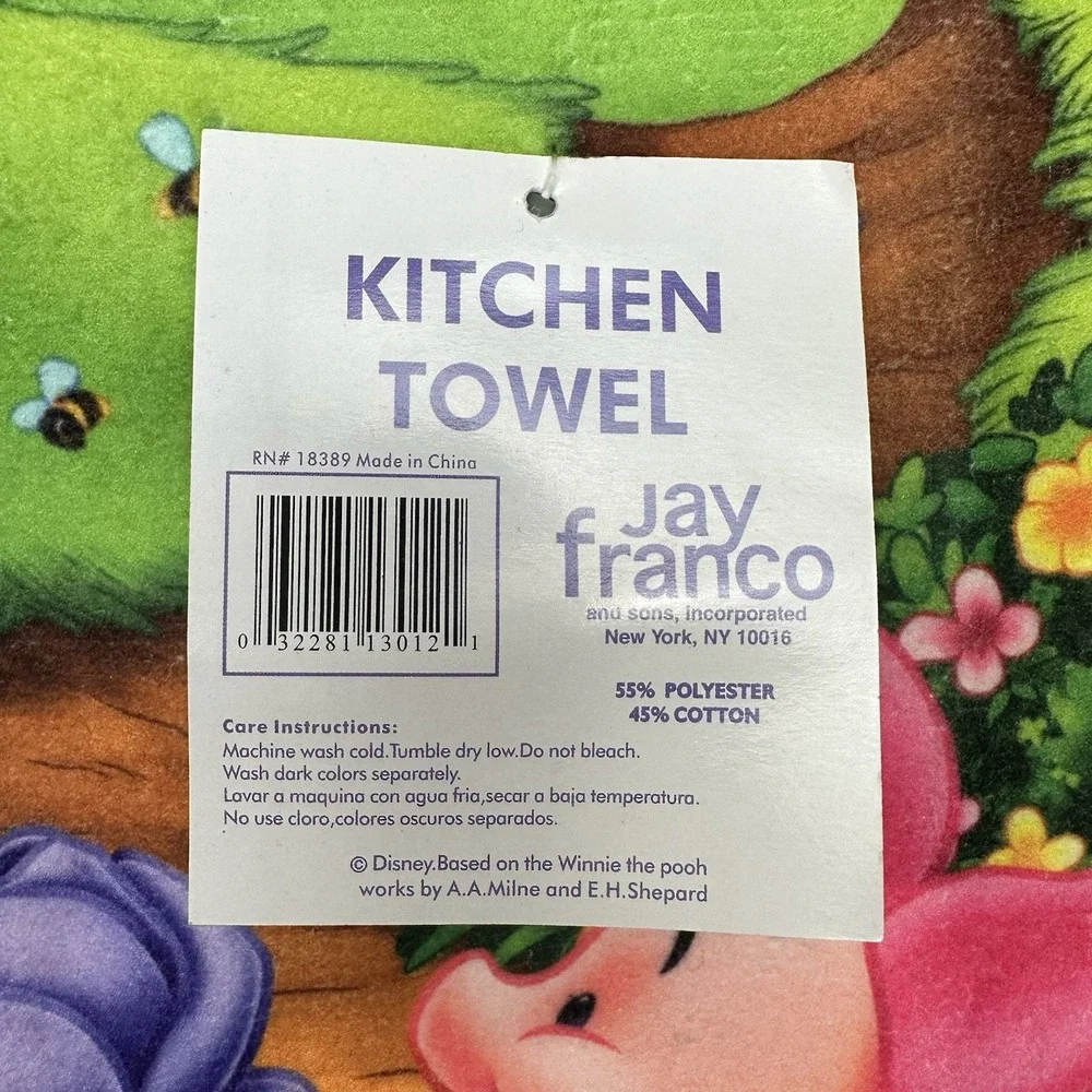 NOS Disney Pooh & Friends Kitchen Oven Pot Holder & Towel Set 90s Tigger Piglet‎